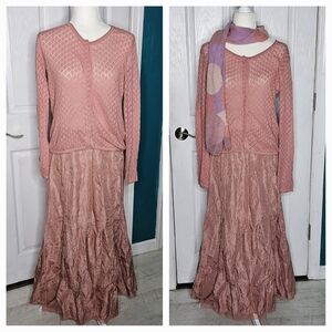 J Jill Vintage Cardigan Dusty Rose Small